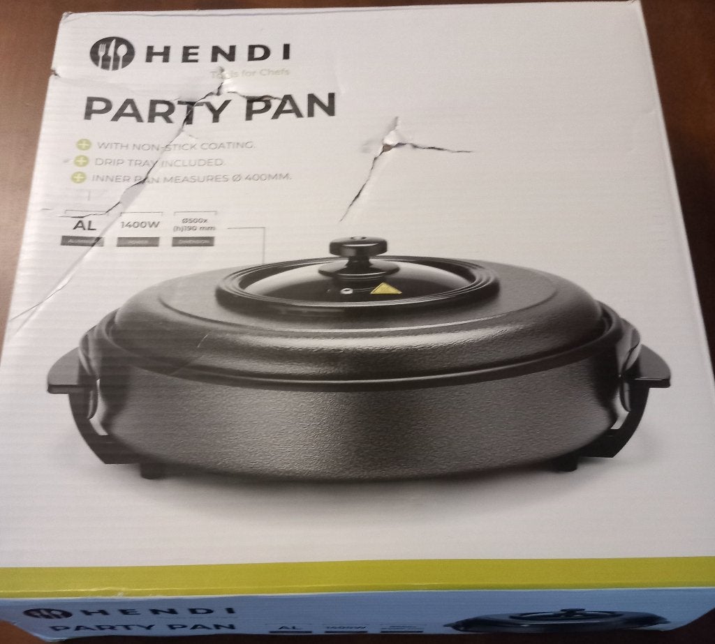 Hendi Party Pan - Nieuw in doos (doos beschadigd), Overige typen, Met deksel, Ophalen of Verzenden, Overige merken