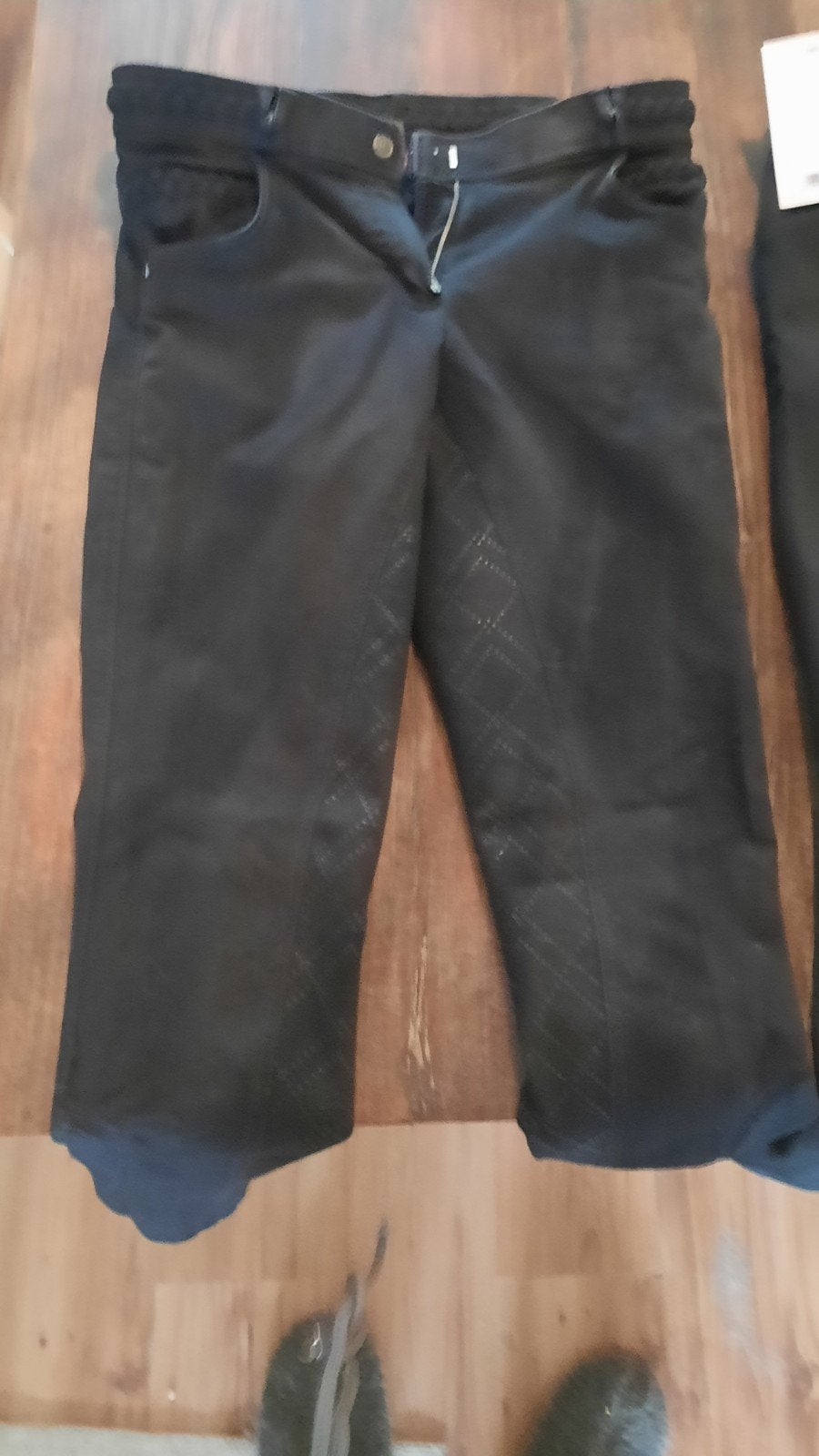 qhp denim rijbroek, zwart, maat 38, Ophalen of Verzenden, Dressuur, Onderkleding