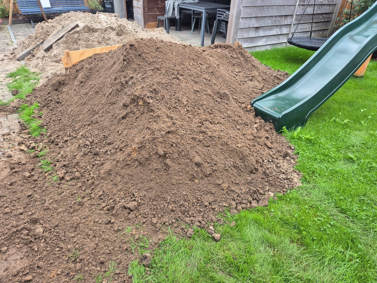 GRATIS zwarte grond, Tuin en Terras, Ophalen, Gebruikt, Ophoogzand