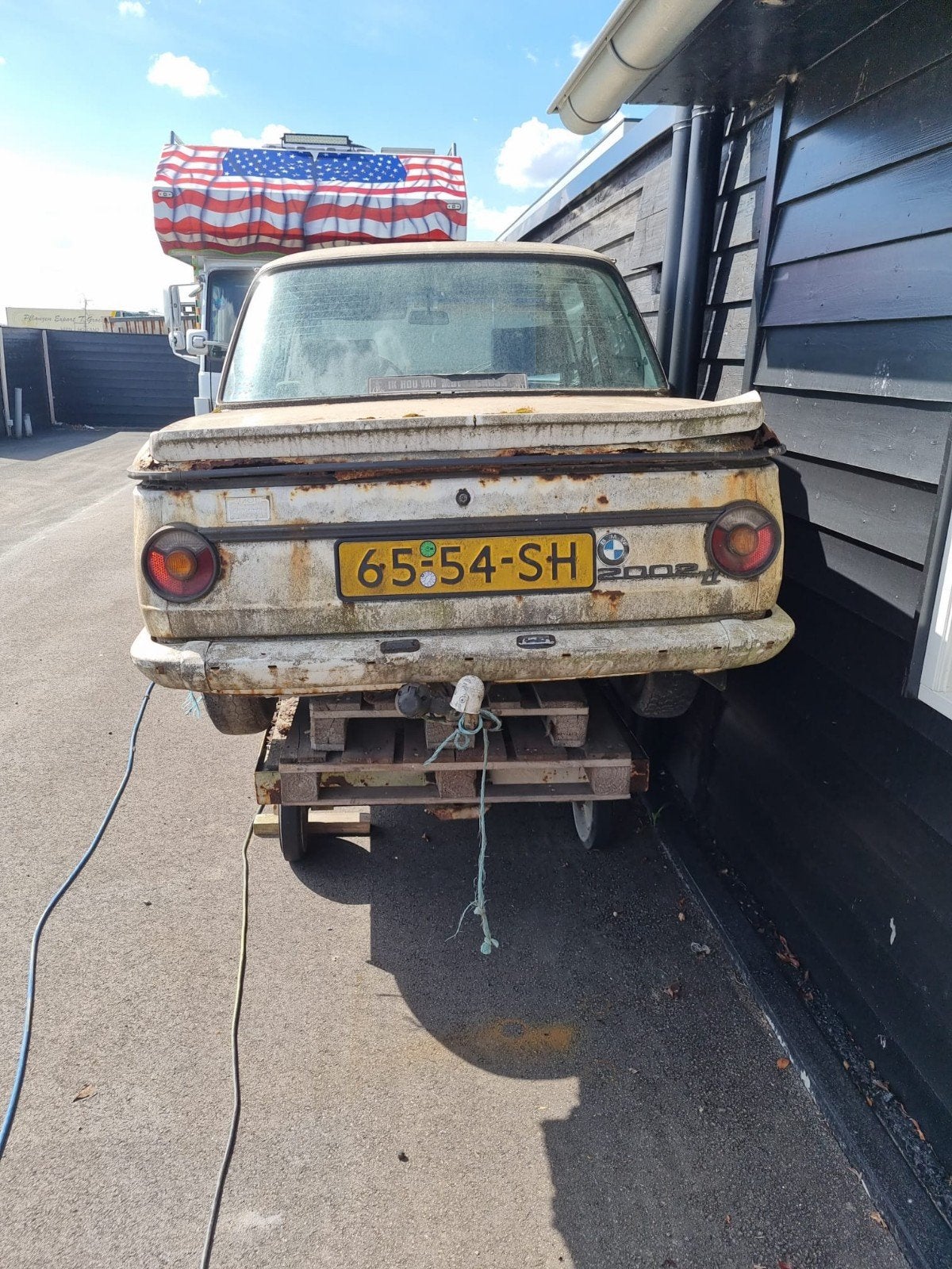 BMW  2002  voor  de  echte  liefhebber  prachtig  project, Auto's, BMW, 4 cilinders, 100 pk, Beige, Origineel Nederlands