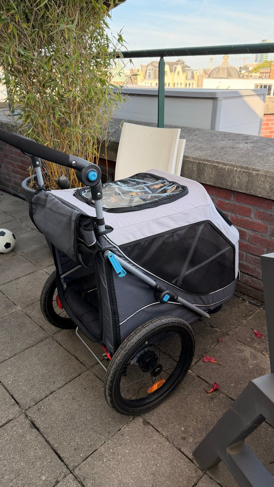 Trixie honden fietskar, Dieren en Toebehoren, Trixie, Ophalen of Verzenden, Zo goed als nieuw, Hondenfietskar