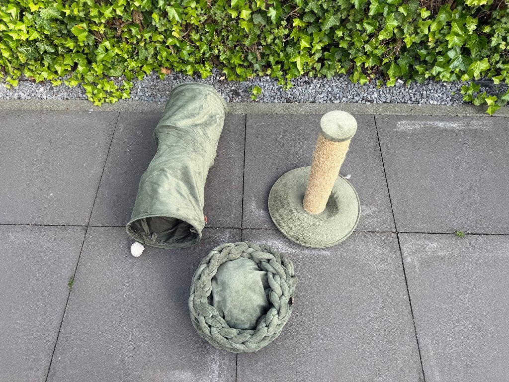 By Lotte mand, krabpaal, tunnel, Dieren en Toebehoren, Krabmeubelen, Ophalen of Verzenden, Gebruikt, Krabpaal