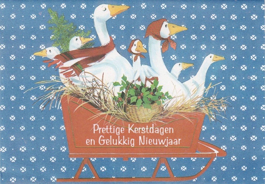Grote witte wilde eend 261, Verzenden, 1980 tot heden, Gelopen, Waterdier