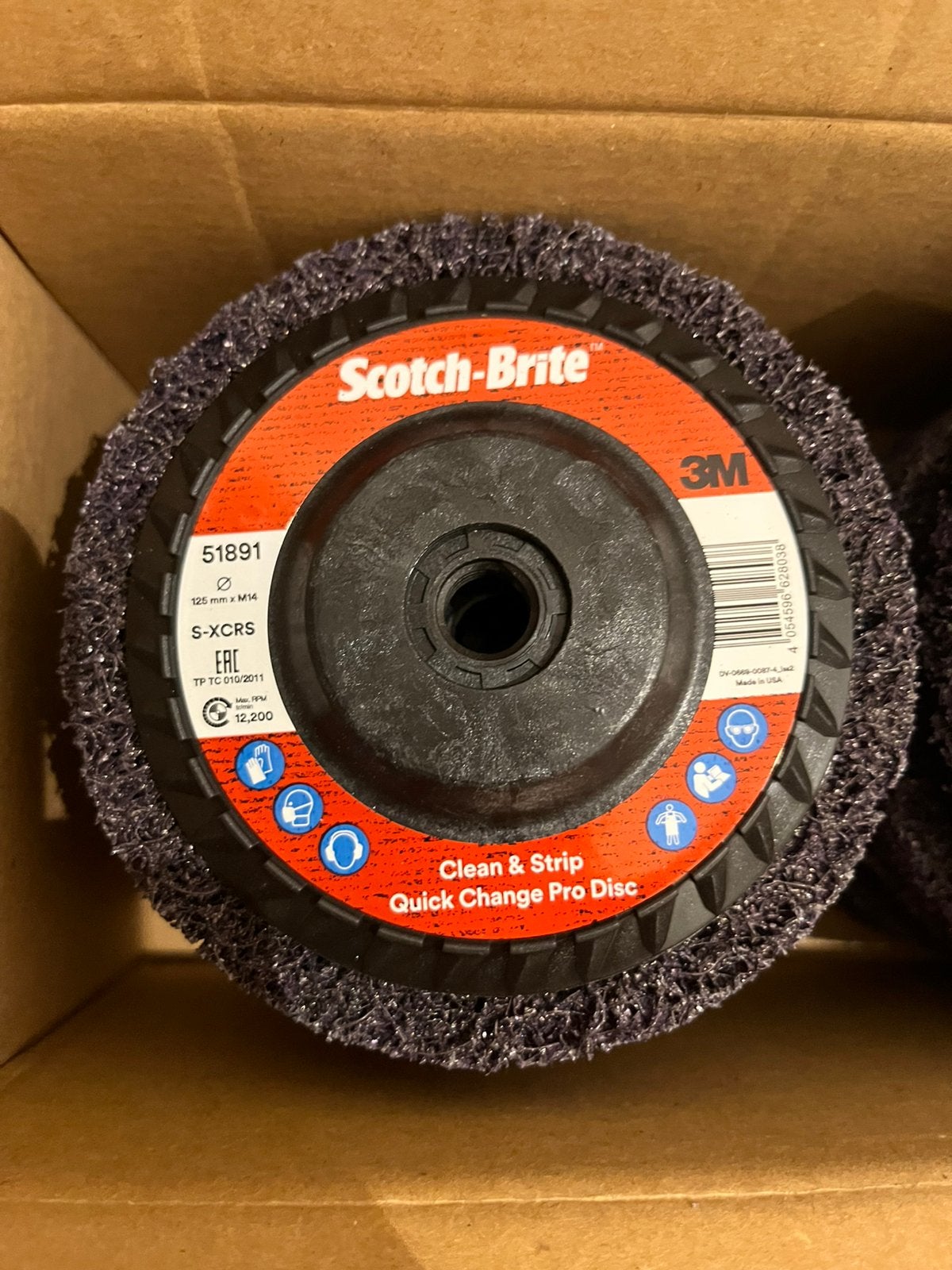 3M Scotch-Brite 125mm | Rust/Paint Removal |Stripping Schijf, Doe-het-zelf en Verbouw, Gereedschap | Slijpmachines, Ophalen of Verzenden