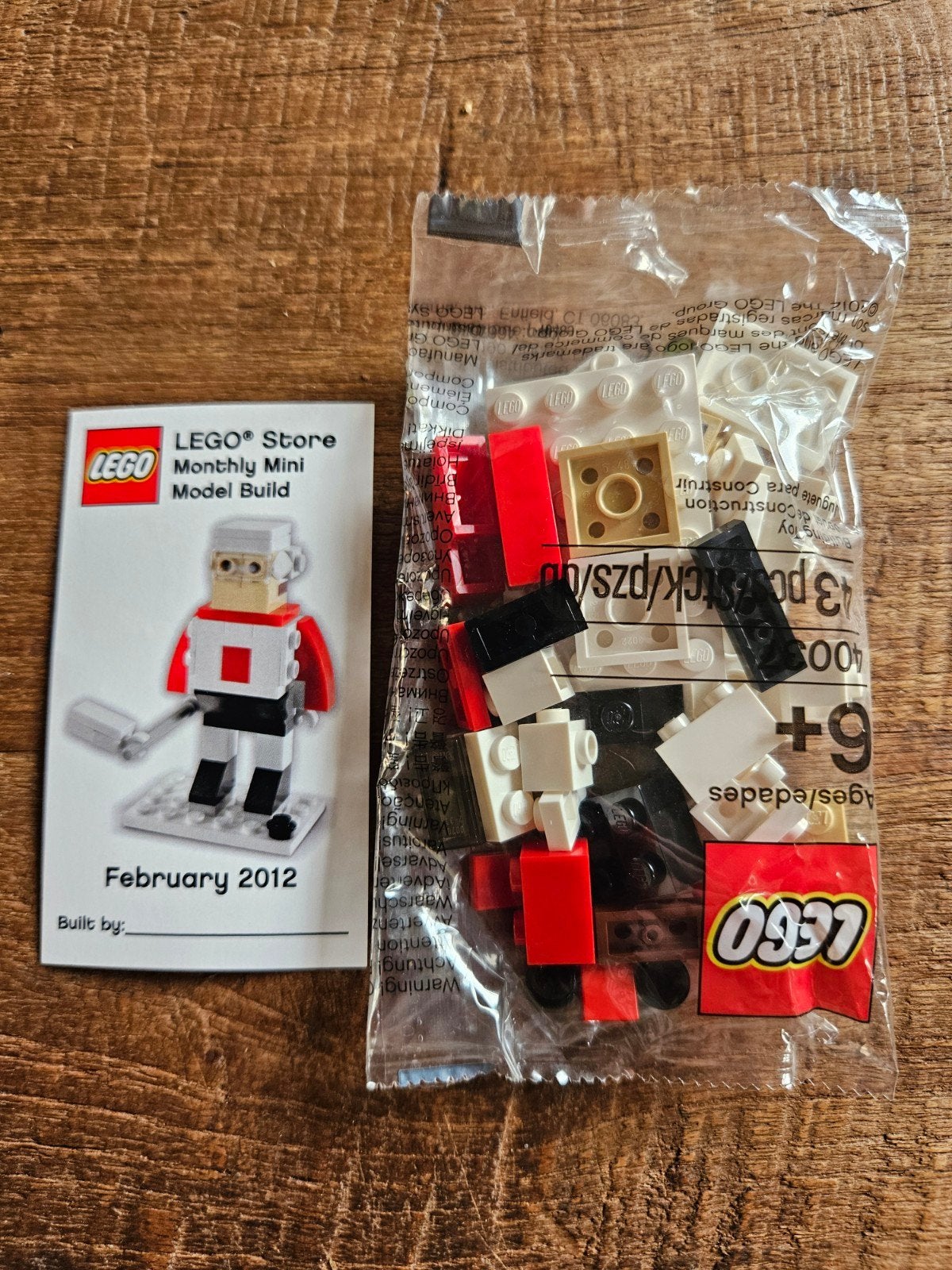 LEGO 40037 De Hockey Speler - 2012, Kinderen en Baby's, Speelgoed | Bouwstenen, Ophalen of Verzenden, Nieuw