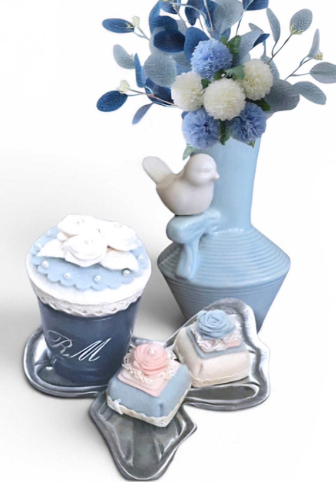 Vaas & Handmade petitfour & Rivièra maison strik & RM votive, Ophalen of Verzenden