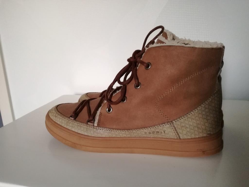Esprit veterboots maat 39 met rits, Ophalen of Verzenden, Zo goed als nieuw, Zwart