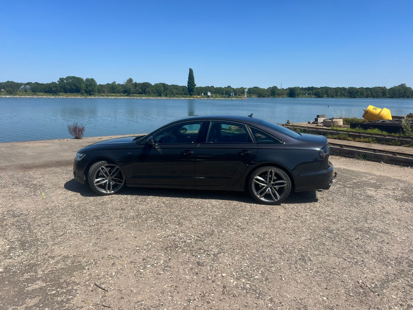 Audi A6 C7 3.0 TFSI Quattro Automaat | 24-PNT-2 | Zeer Vol!, Automaat, Zwart, Adaptive Cruise Control, Bedrijf