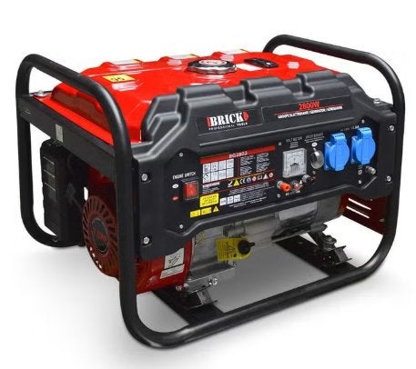 Benzine aggregaat/generator van Brick, Doe-het-zelf en Verbouw, Ophalen, Zo goed als nieuw