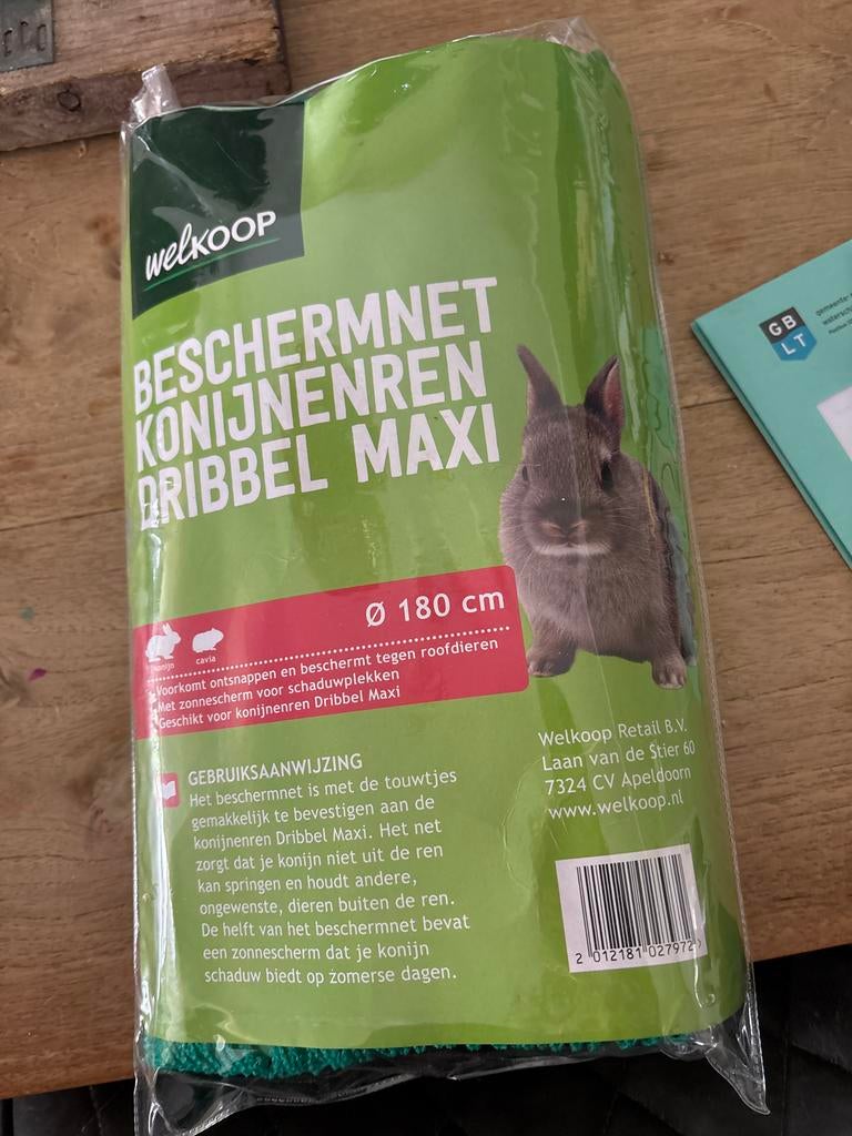 Beschermnet konijnen, Ophalen of Verzenden, Nieuw, Voerbakje