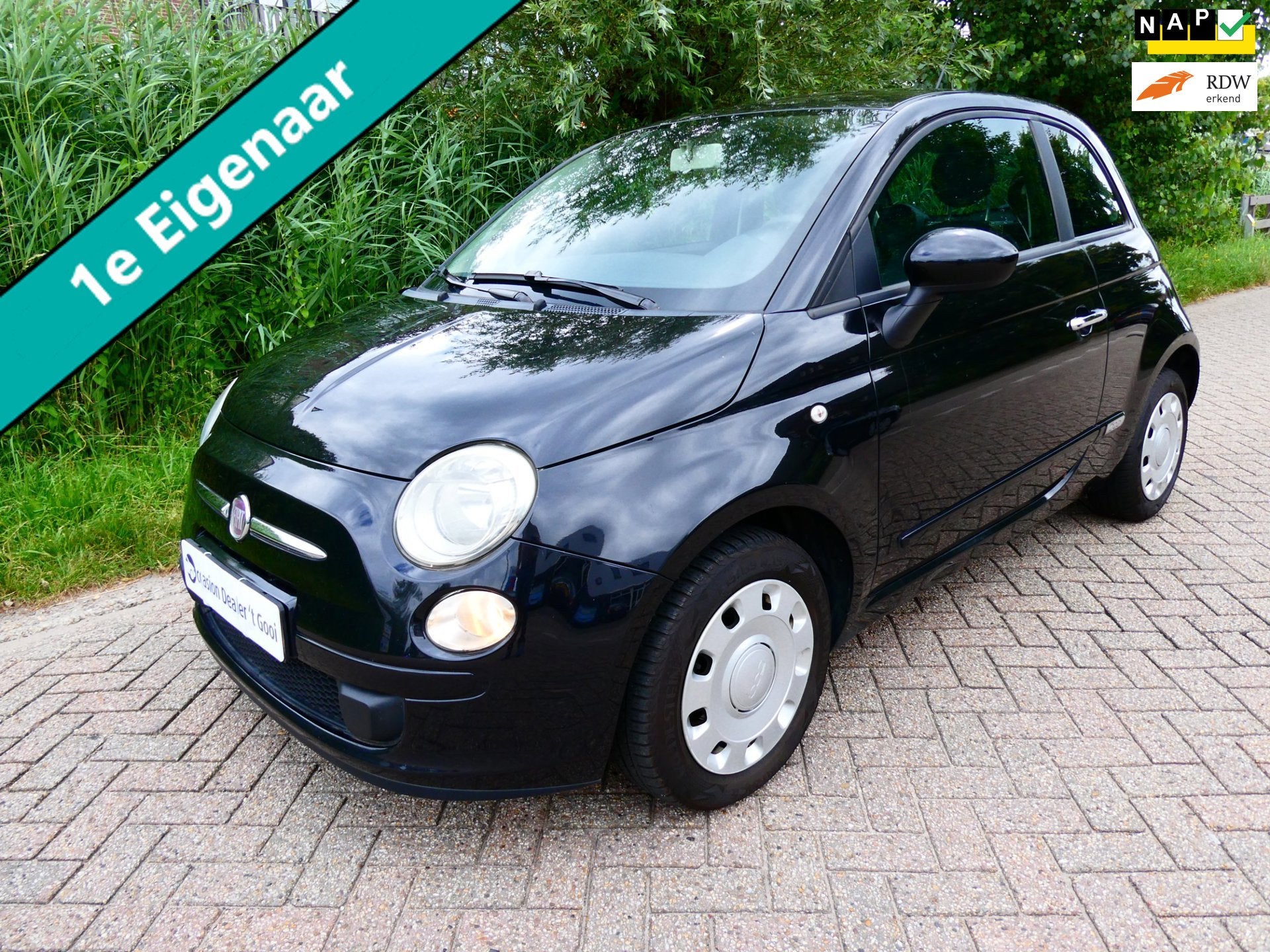 Fiat 500 1.2 Pop 4-Cilinder 1e eigenaar Airco Zuinig B-Label, Euro 5, Stof, Gebruikt, 1242 cc