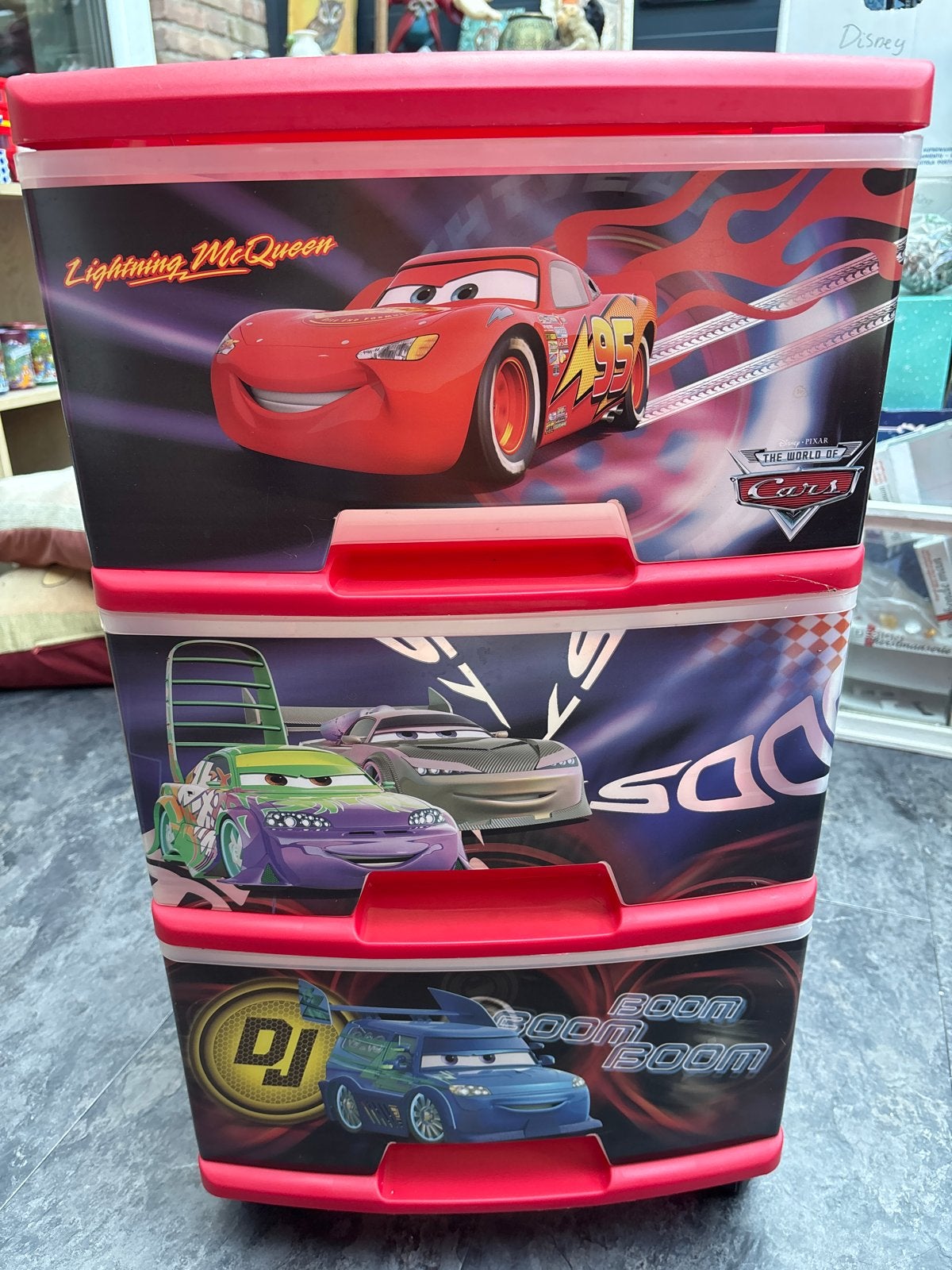 Disney Cars Opbergkastje met 3 Lades, Ophalen, Gebruikt
