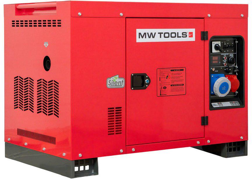 Diesel generator 9,6 kW 1x230V + 12,5 kW 3x400V MW Tools, Ophalen, Nieuw