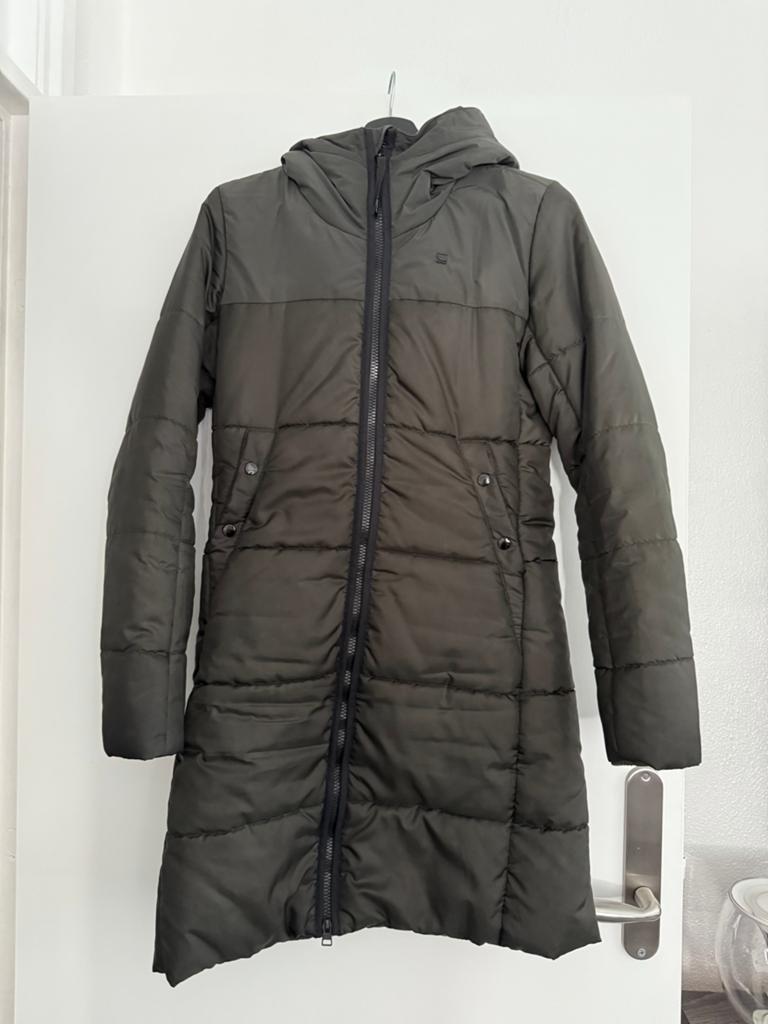 G-Star RAW Lange Gewatteerde Jas - XS Dames nieuw, Kleding | Dames, Ophalen of Verzenden, Nieuw, Maat 34 (XS) of kleiner, Groen