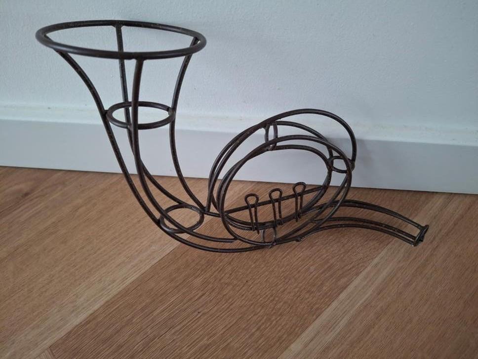 Decoratieve Franse hoorn van metaal - Vintage stijl, Huis en Inrichting, Woonaccessoires | Overige, Vintage, Nieuw, Ophalen of Verzenden
