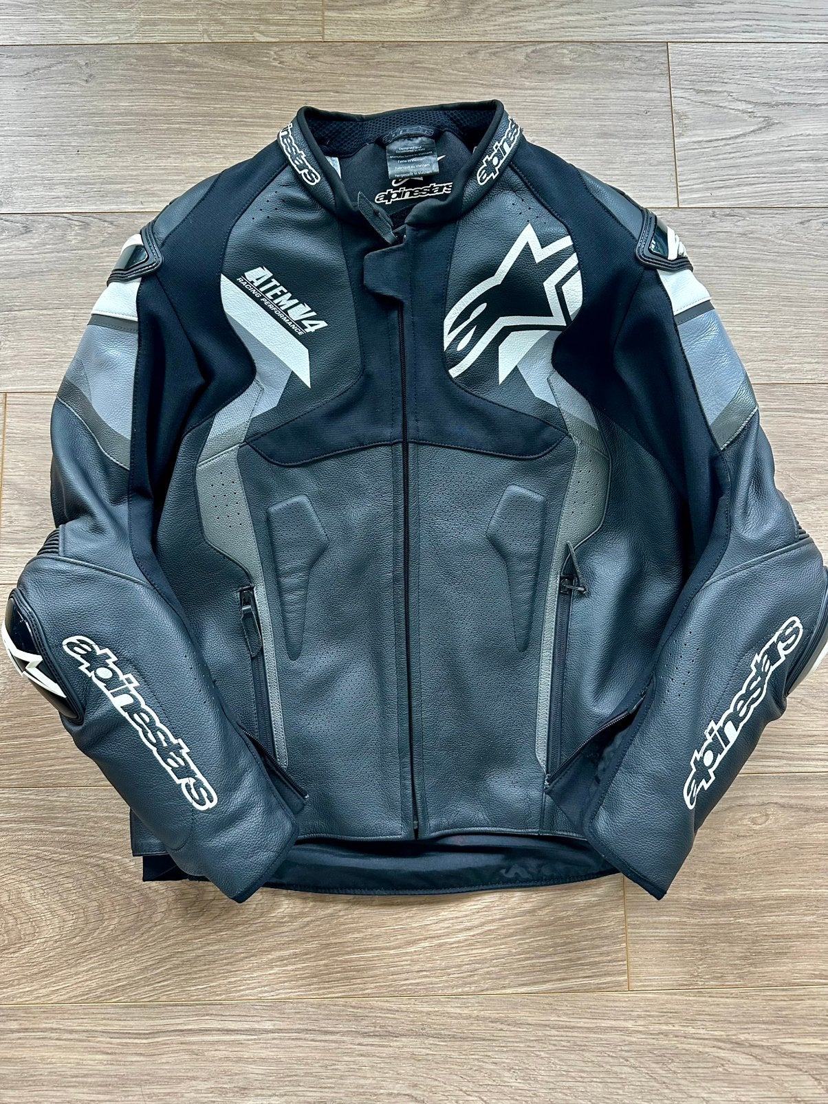 Alpinestars Atem 4, maat 56 + Nucleon Plasma Backprotector, Heren, Jas | leer, Ophalen of Verzenden, Alpinestars