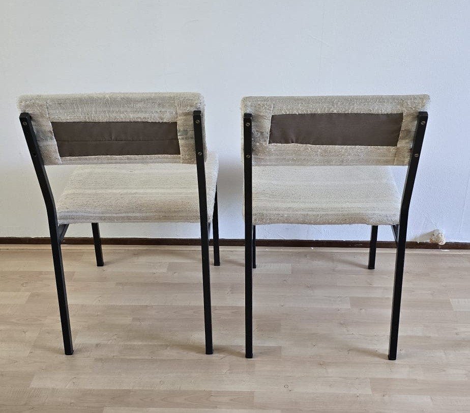 Twee eetkamerstoelen gestoffeerd, Huis en Inrichting, Ophalen, Gebruikt, Twee, Overige kleuren