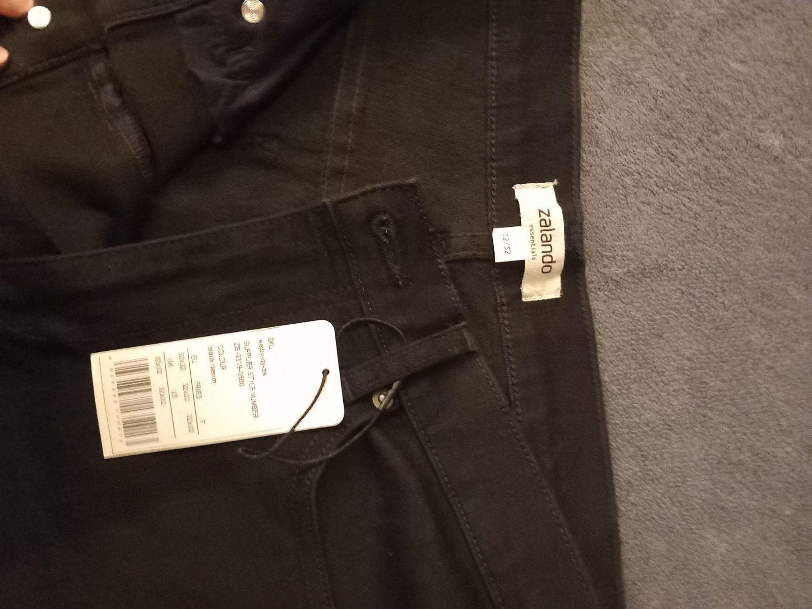 Nieuwe Zwarte Heren Spijkerbroek - Maat 32/32, Zwart, Zalando Essentials, Nieuw, W32 (confectie 46) of kleiner