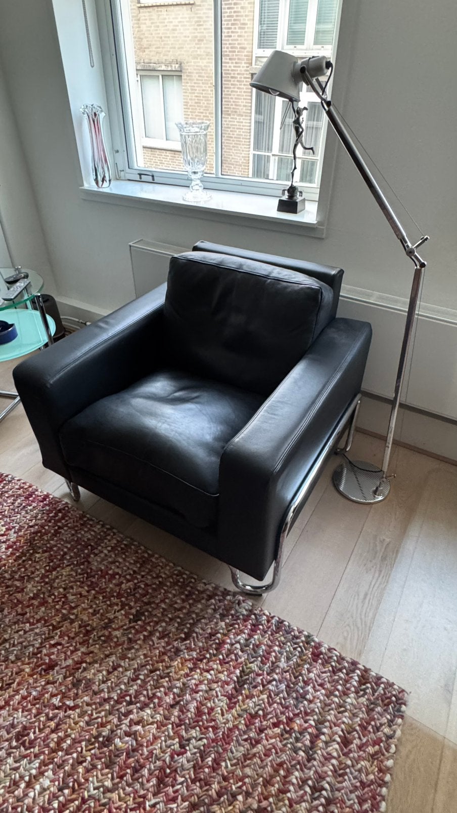 Gispen AD fauteuil, Ophalen, Zo goed als nieuw, Leer
