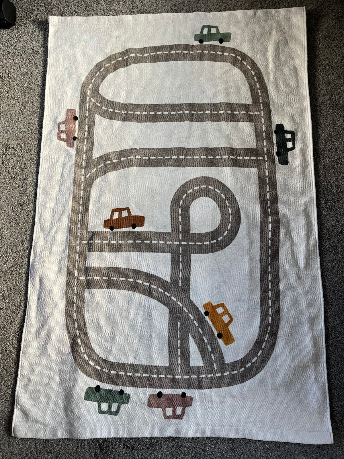 Speelkleed met wegen en auto's, Ophalen of Verzenden, Gebruikt