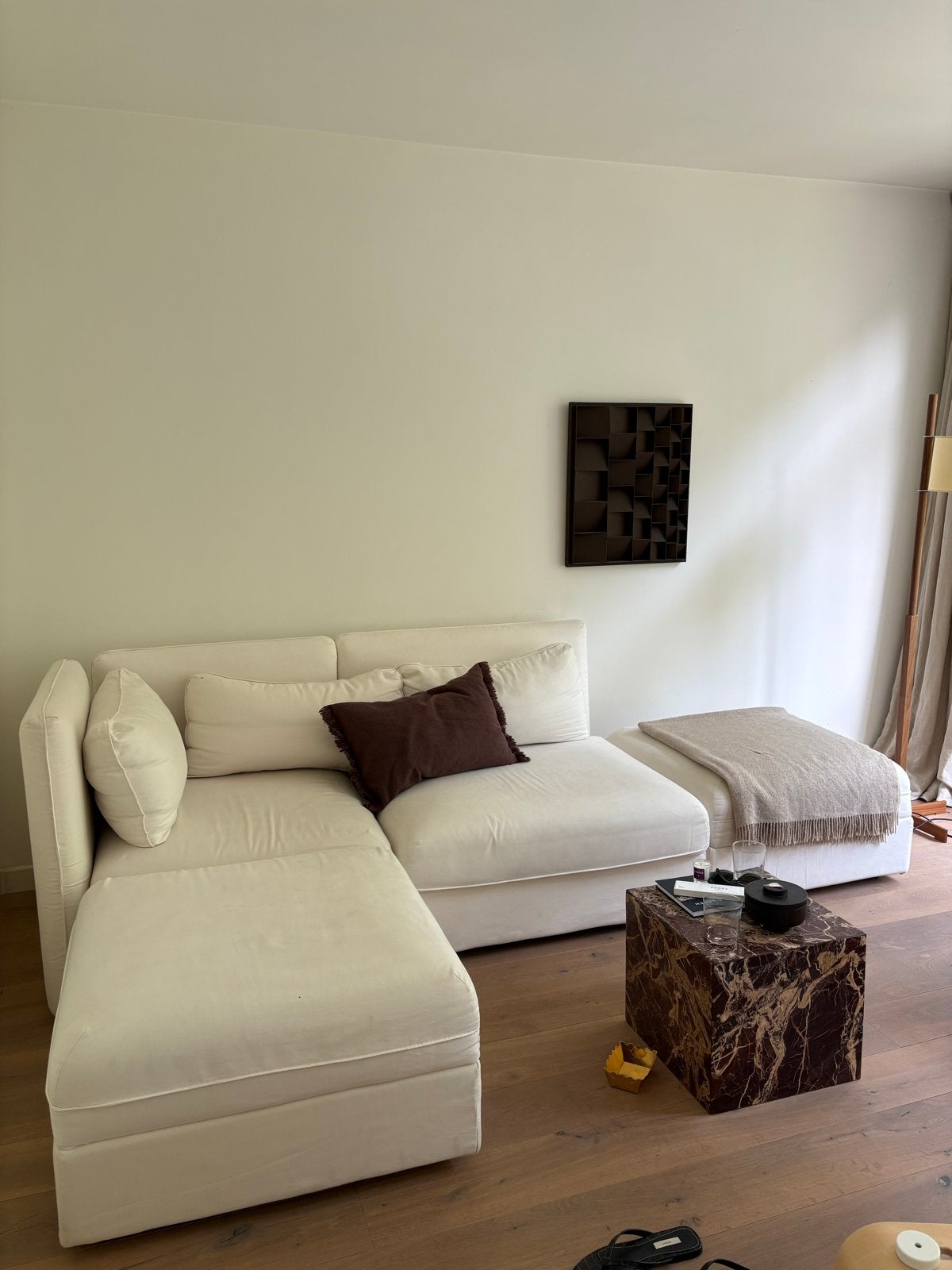 Ikea Vallentuna modulaire bank met Bemz hoezen, Ophalen, 250 tot 300 cm, Gebruikt, 100 tot 125 cm