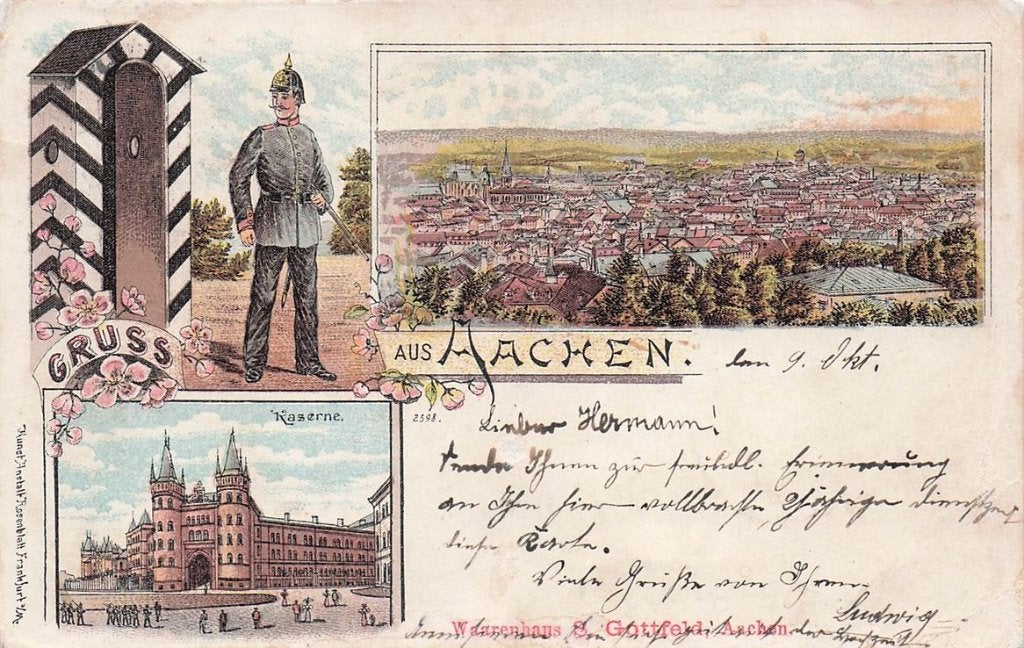 702-130-005 Aachen, Verzenden, Voor 1920, Duitsland