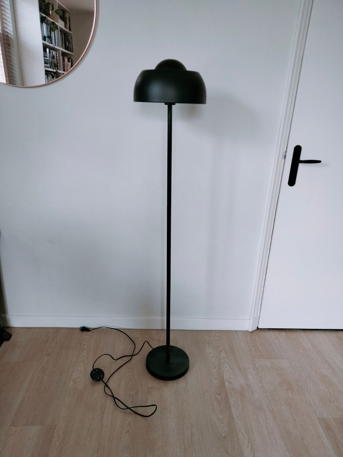 Staande vloerlamp zwart retro, Ophalen, Metaal, 150 tot 200 cm