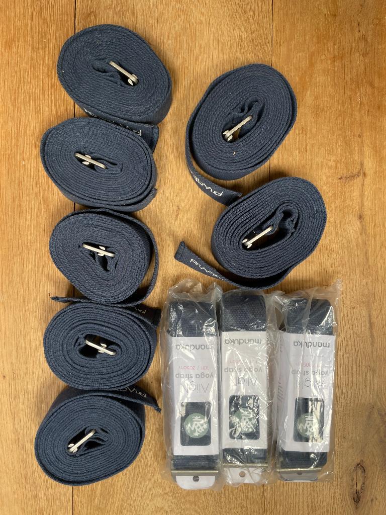 10x Manduka Align Yoga Strap 305 cm, Ophalen, Zo goed als nieuw, Yoga-accessoire