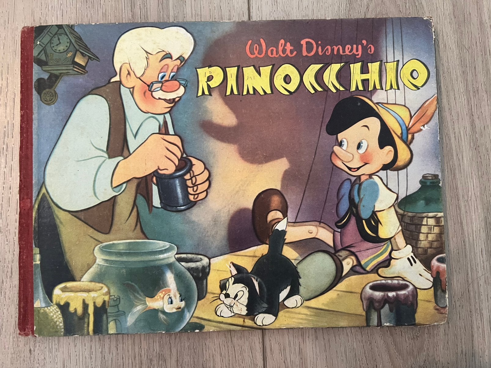 Vintage Walt Disney Pinocchio plaatjesalbum j’50, Boeken, Ophalen of Verzenden, Gelezen