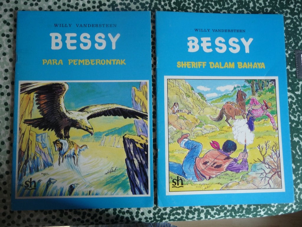 Bessy stripboeken - Willy Vandersteen (Indonesische uitgave), Boeken, Gelezen, Willy Vandersteen, Ophalen of Verzenden, Meerdere stripboeken
