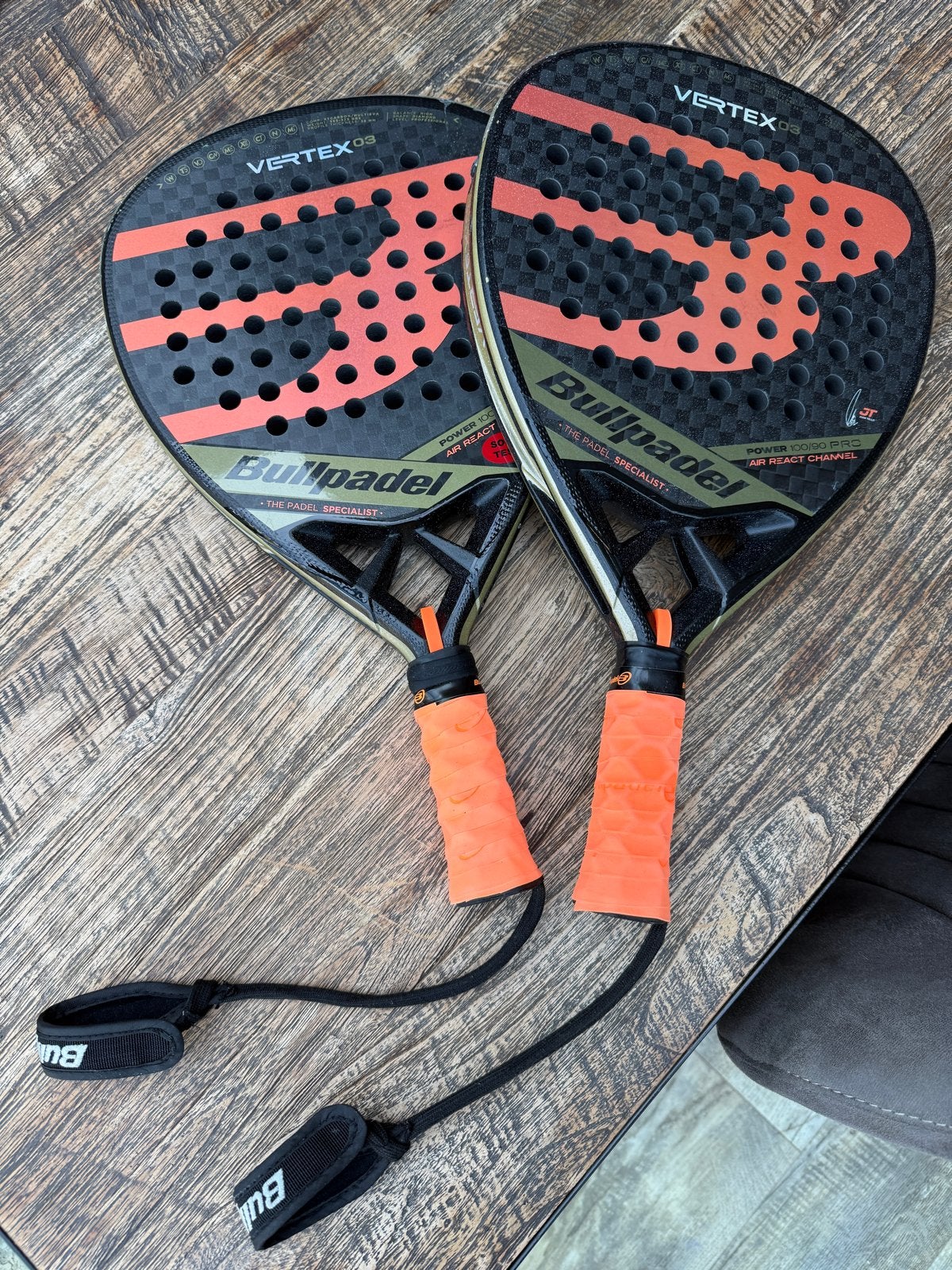 Bullpadel Vertex 03 Padelrackets (2 stuks), Ophalen of Verzenden, Gebruikt, Padelracket