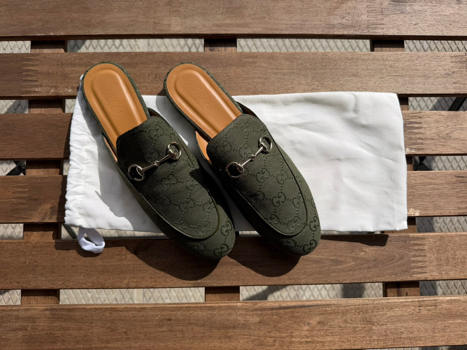 Gucci Loafers, Instappers, Ophalen of Verzenden, Zo goed als nieuw, Groen
