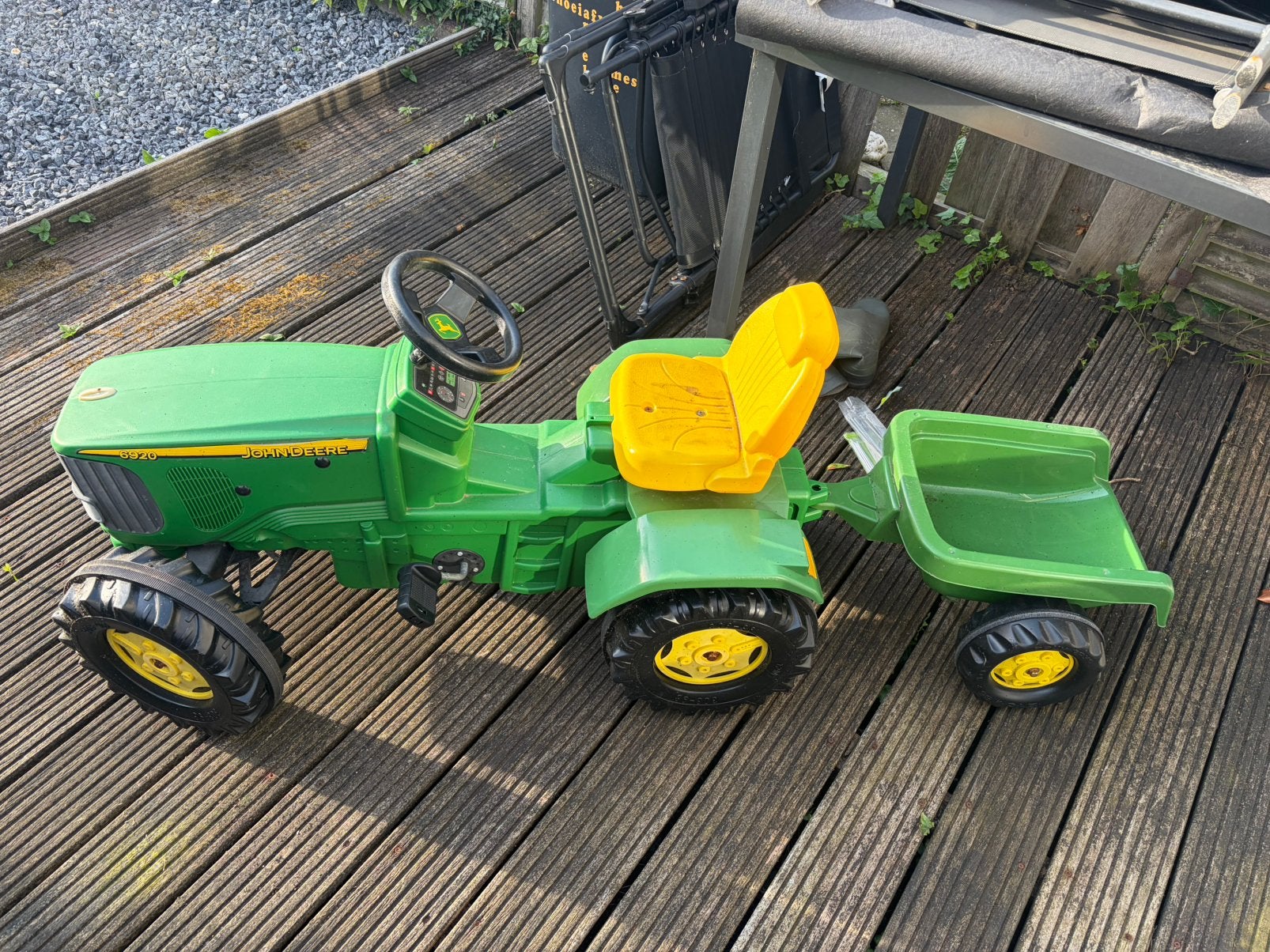 Stoere John Deere tractor met aanhanger, Ophalen, Zo goed als nieuw, Overige merken