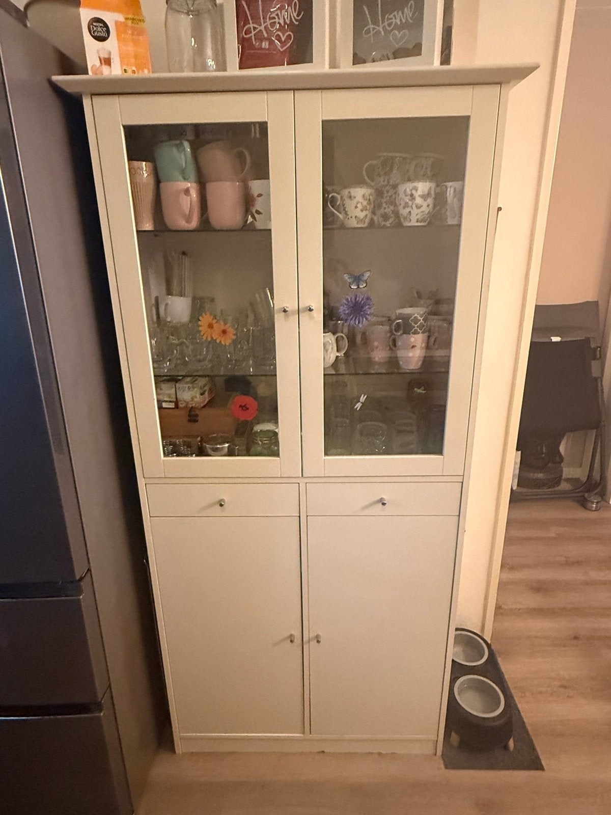 Buffetkast, Ophalen, 150 tot 200 cm, 25 tot 50 cm, Glas