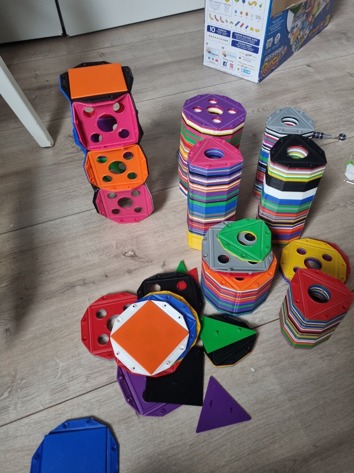 Triqo bouwblokken set - diverse kleuren en vormen, Ophalen of Verzenden, Gebruikt, Overige merken