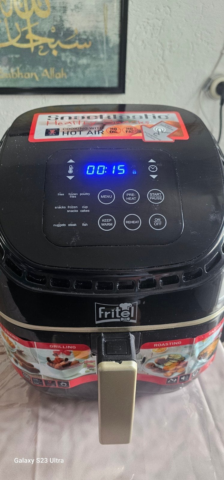 airfryers, Ophalen of Verzenden, Gebruikt, Airfryer XL, 1000 t/m 1499 gram