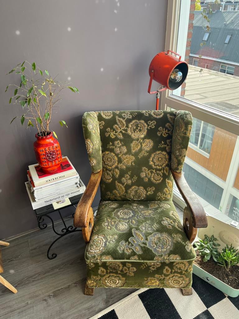 Vintage stoel, Antiek en Kunst, Antiek | Meubels | Stoelen en Banken, Ophalen