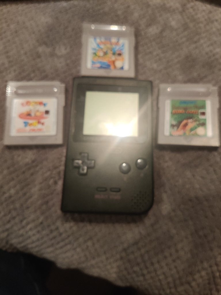 zwarte gameboy pocket, Ophalen of Verzenden, Zo goed als nieuw, Game Boy Pocket, Met beschermhoes of tas