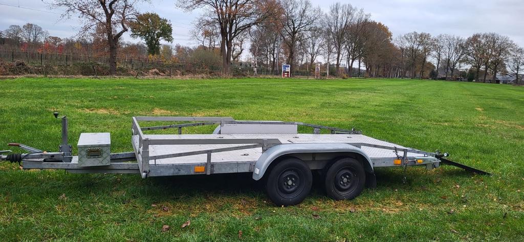 Robuuste aanhanger voor minishovel auto’s compacte machine, Auto diversen, Aanhangers en Bagagewagens, Ophalen, Gebruikt