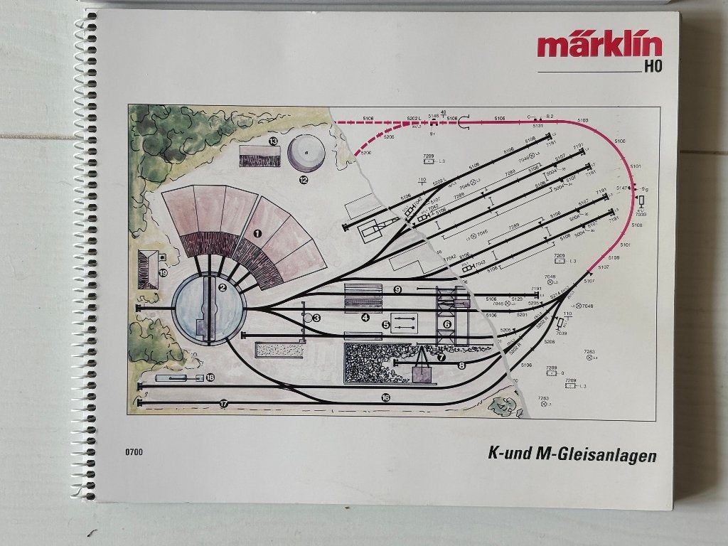 Märklin 0700 baanontwerpboek met 703 vertaalboek, Wisselstroom, Zo goed als nieuw, Märklin, Boek, Tijdschrift of Catalogus