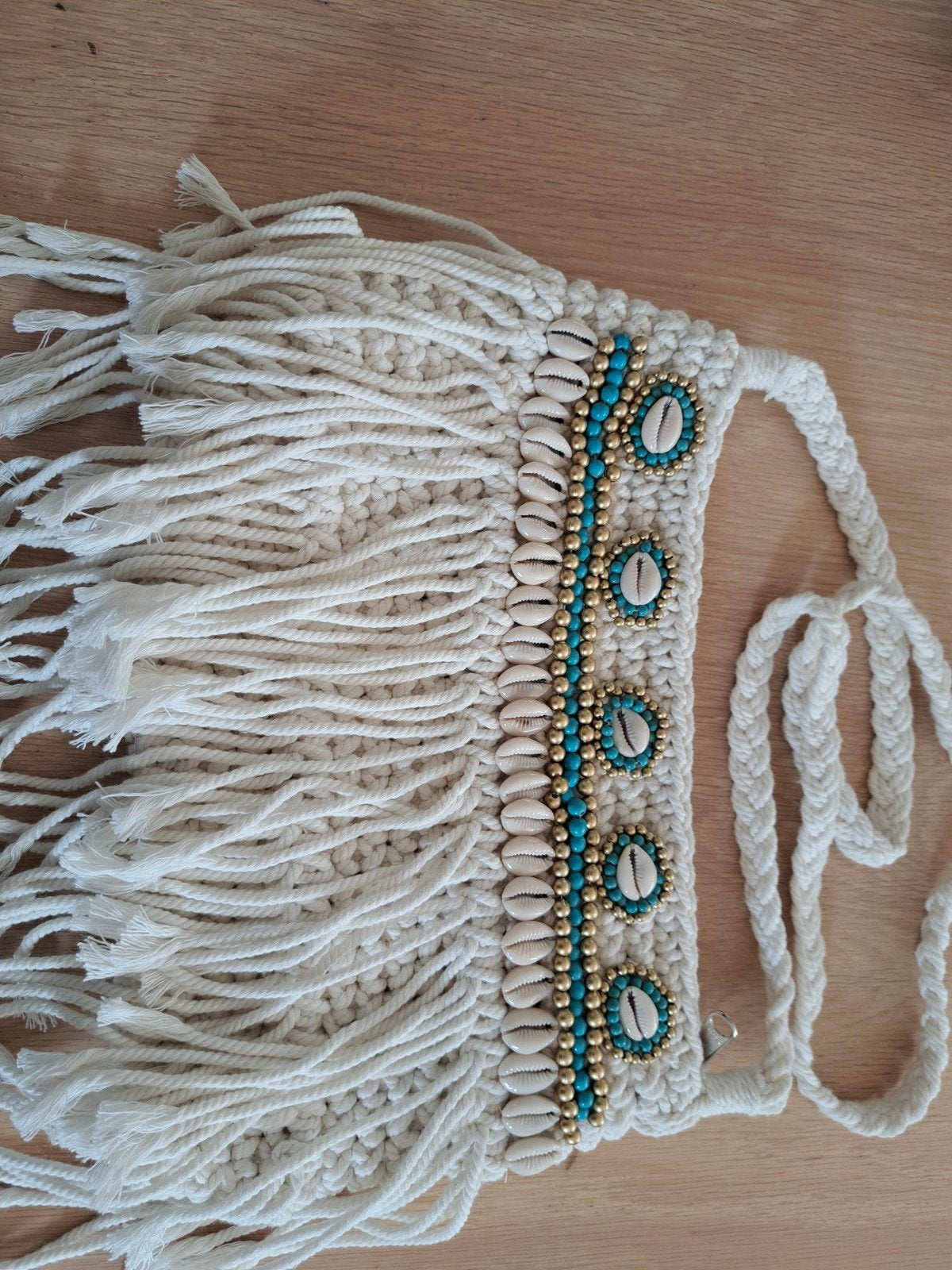 boho style tas nieuw, Sieraden, Tassen en Uiterlijk, Tassen | Damestassen, Ophalen of Verzenden, Nieuw, Beige, Schoudertasje