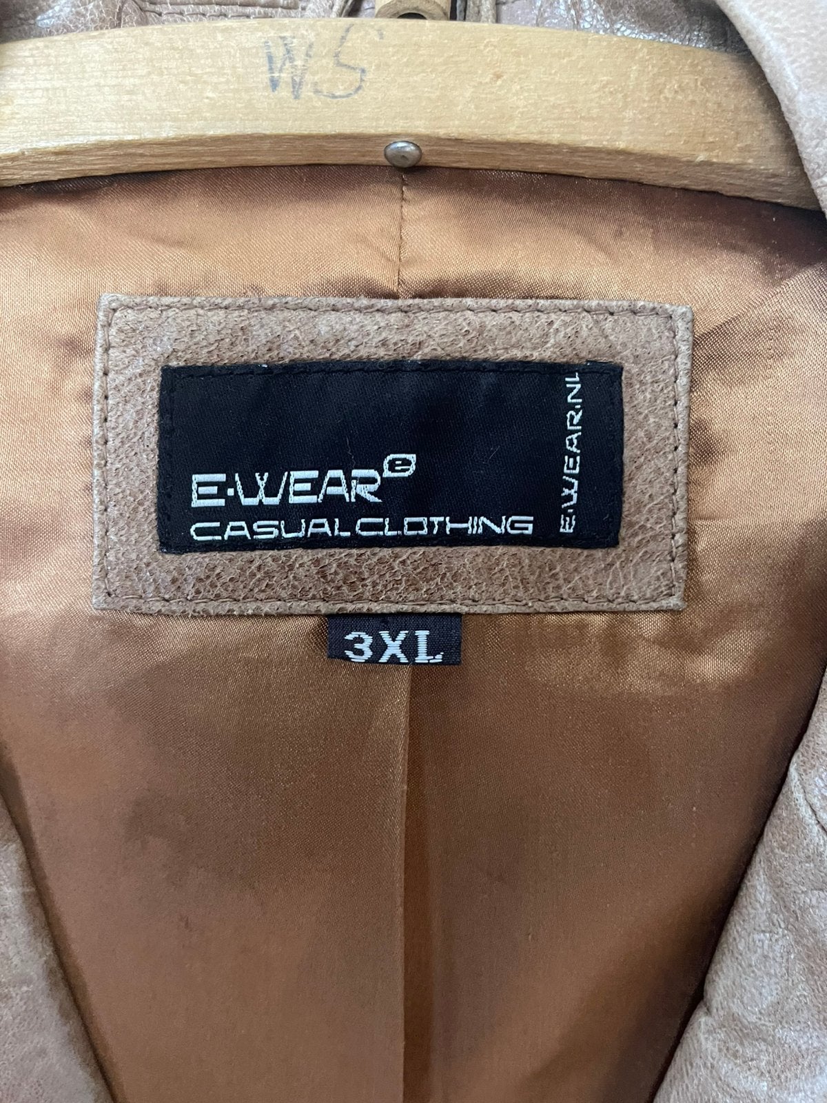 Leren heren kolbert, Kleding | Heren, Kostuums en Colberts, Ophalen of Verzenden, Gedragen, Overige maten, Bruin