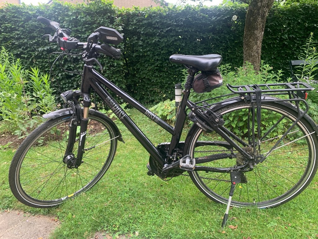 Trekkingfiets unisex, Fietsen en Brommers, Fietsen | Dames | Sportfietsen en Toerfietsen, 28 inch, 10 tot 15 versnellingen, Velgrem