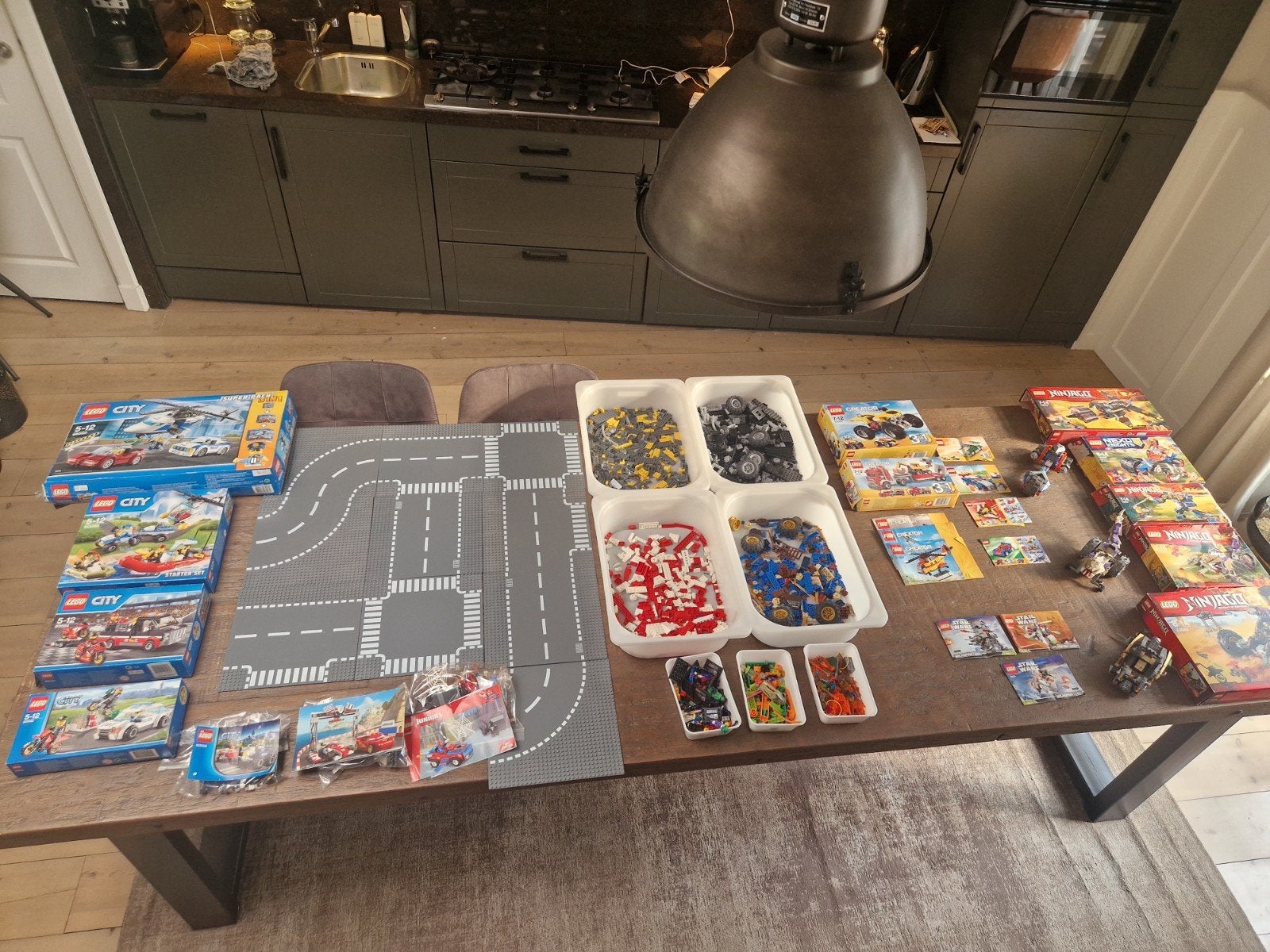 Grote LEGO collectie met City, Creator, Ninjago en meer, Ophalen of Verzenden, Zo goed als nieuw