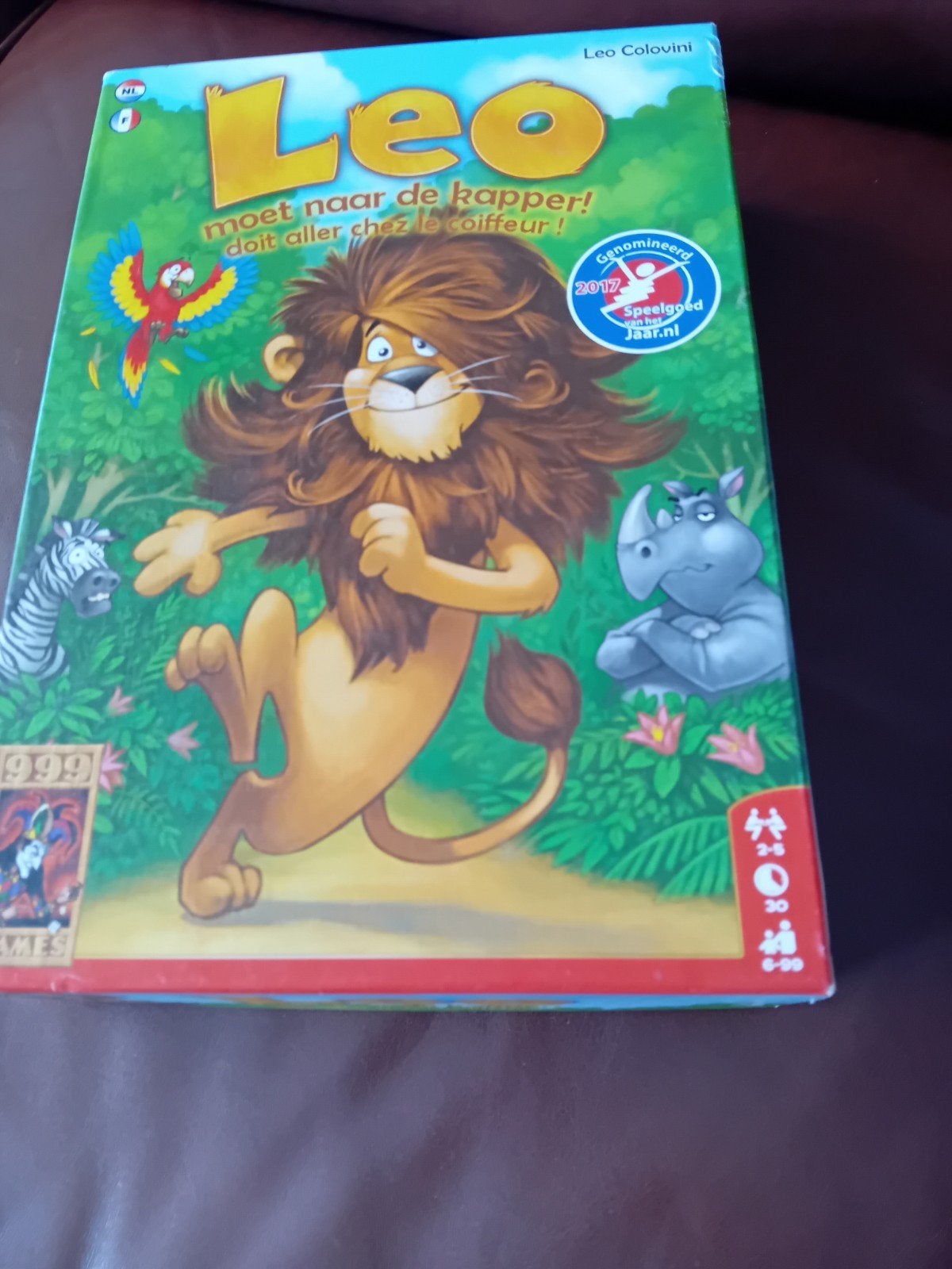 Leo moet naar de kapper- 999 GAMES gezelschap spel, Vijf spelers of meer, Verzenden, Nieuw, 999Games