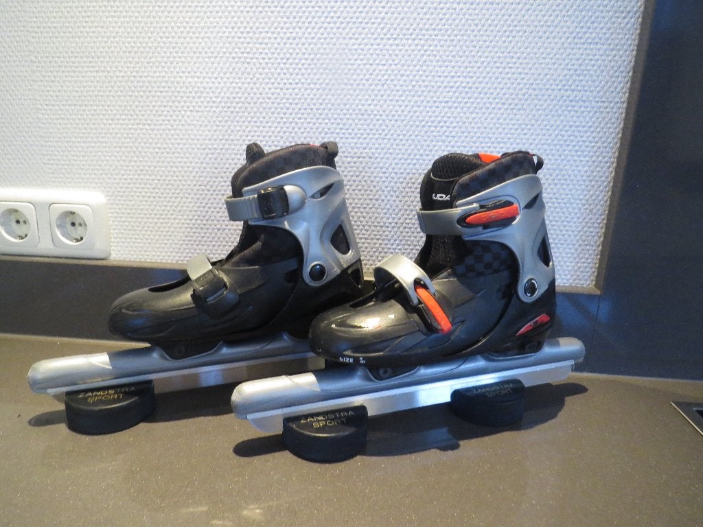 Nijdam verstelbare speedskate noren schaatsen maat 34-37, Ophalen, Gebruikt, Combinoren, Nijdam