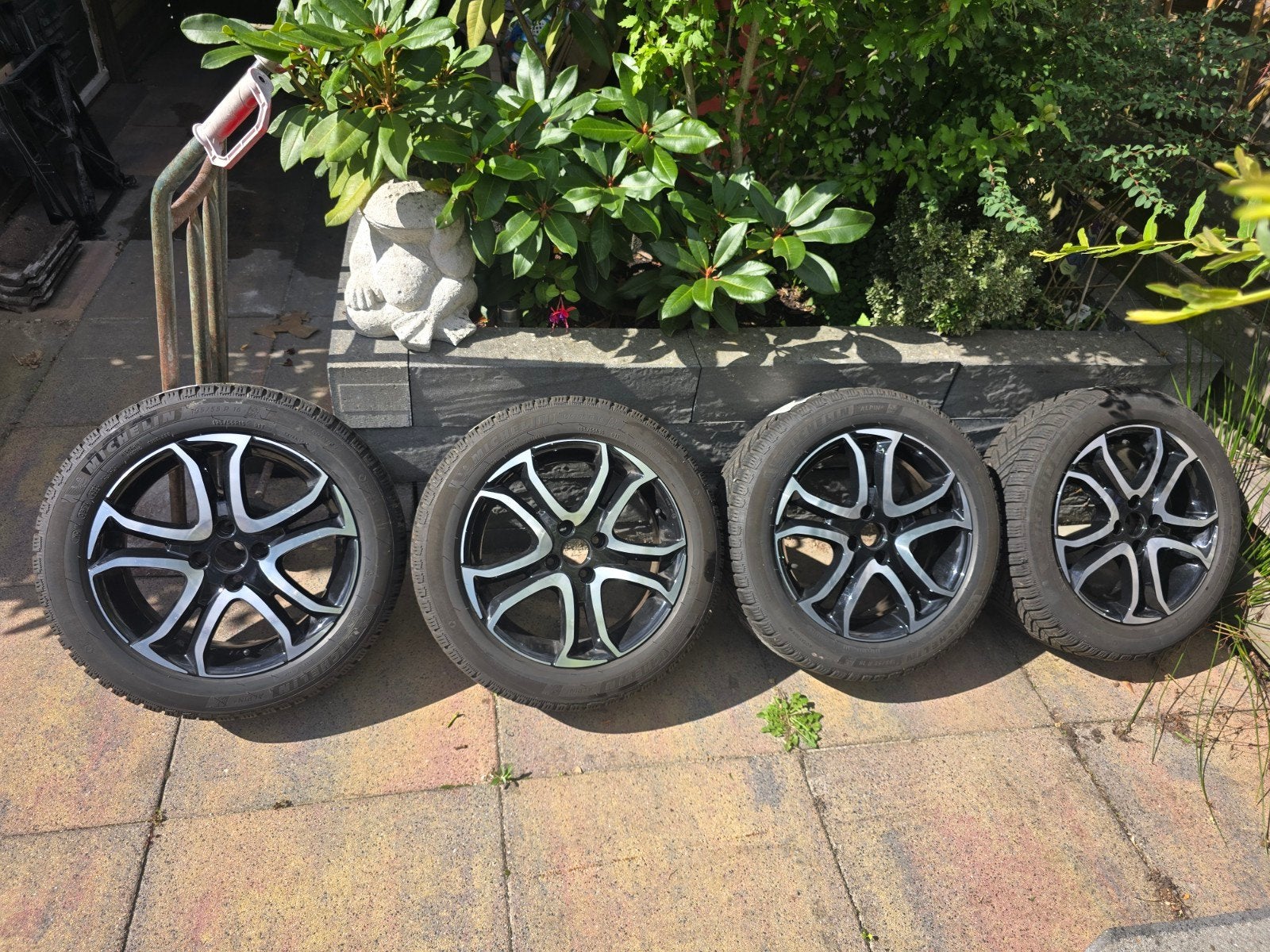 te koop: lichtmetalen velgen met winterbanden, Auto-onderdelen, Banden en Velgen, Ophalen, Gebruikt, 16 inch, Banden en Velgen