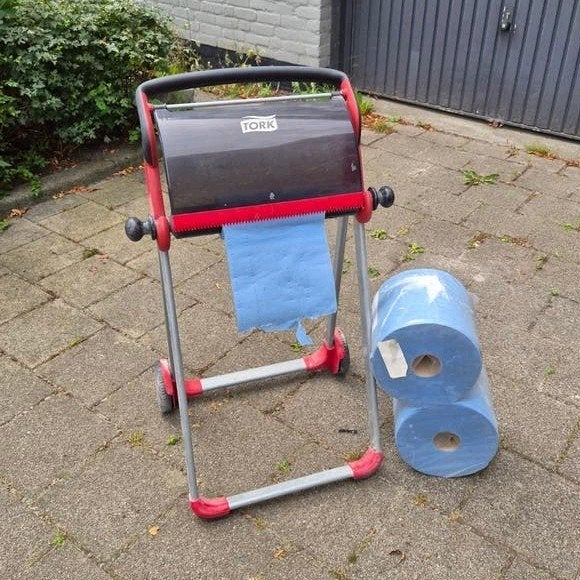 Tork vloerstandaard met 2 rollen papier, Ophalen