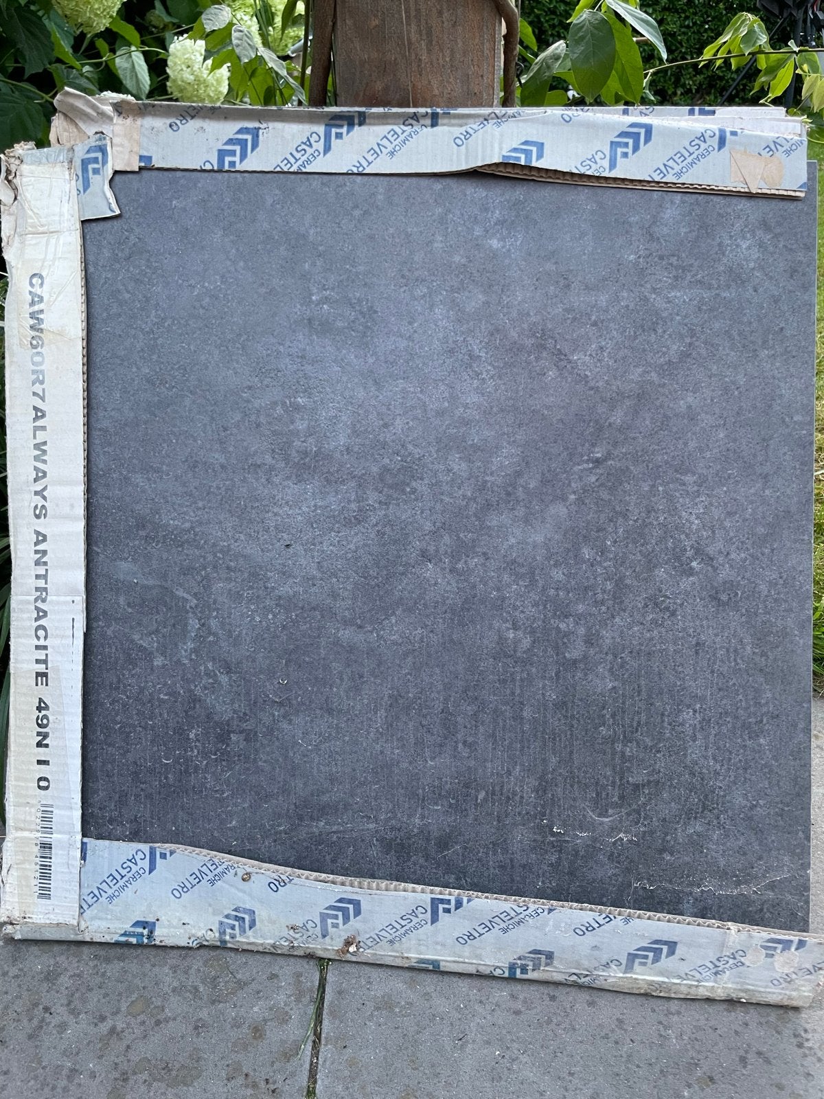 Castelvetro Antraciet Keramische Tegel 60x60 (CAW60R7), Ophalen, 40 tot 60 cm, 40 tot 60 cm, Keramiek