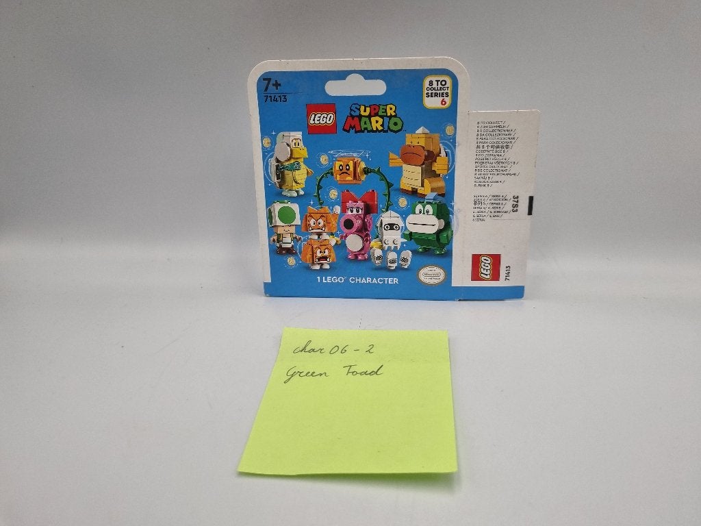 Lego Mario 71413 Character serie 6 Char06-2 Green Toad, Lego, Nieuw, Ophalen of Verzenden, Minifiguren serie